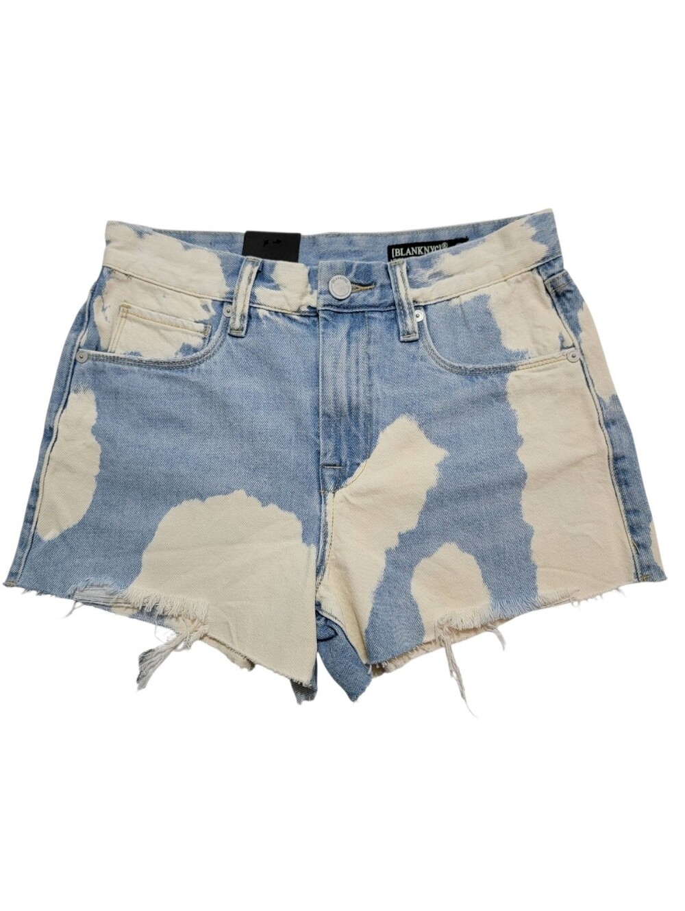Blank NYC | The Barrow Vintage High Rise Cutoff Jean Shorts Tie Dye Rigid NWT